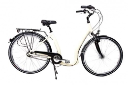 Unbekannt Fahrräder 28 Alu Damen City Bike Easy Boarding Tiefeinsteiger Shimano 7 Gang Rcktritt beige B-Ware
