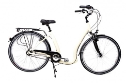 Sachsenring Fahrräder 28" Alu Damen City Bike Easy Boarding Tiefeinsteiger Shimano 7G. Rcktritt Beige
