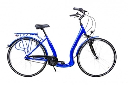 SPRICK Fahrräder 28 Zoll Alu Fahrrad City Bike Damen 7 Gang Nabenschaltung Tiefeinsteiger Saphir Blau