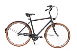 Unbekannt Fahrräder 28 Zoll Alu Urban Fahrrad Herren City Bike Shimano 3 Gang Nexus schwarz Rh52cm