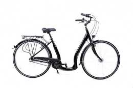 SPRICK City 28 Zoll Aluminium City Bike Shimano 3 Gang Nexus Tiefeinstieg Fahrrad schwarz