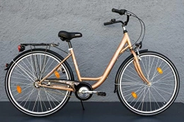 MIFA Fahrräder 28" Zoll Damen Fahrrad Biria Mifa City Bike Shimano 3 Gang Rücktritt Gold