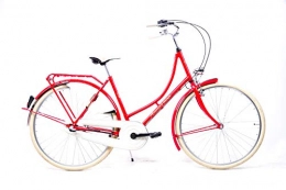 SPRICK Fahrräder 28 Zoll Holland Fahrrad Nostalgie City Bike Shimano 3 Gang Nexus Rücktritt rot