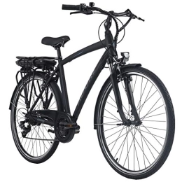 Adore City Adore Alu E-City Bike Herren Versailles 28'' schwarz 250 Watt Li-Ion 36V / 10, 4 Ah 7 Gänge
