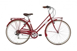 Alpina Bike Fahrräder Alpina Bike 28 Zoll Cityrad Damen Viscontea Rondine 6 Gänge Rot 46 cm Rahmengröße