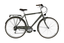 Alpina Bike Fahrräder Alpina Bike 28 Zoll Cityrad Herren Viscontea Bonneville 7 Gänge Olivgrün 55 cm Rahmengröße