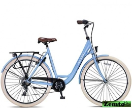 Hoptec Fahrräder Altec Metro 28 Zoll Damenfahrrad 7 Gang 55 cm Sky blau