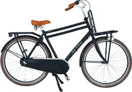 Hoptec Fahrräder Altec Vintage 28 Zoll Herren Transportfahrrad 57 cm Schwarz 3 Gang
