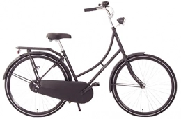 amiGO City Amigo Classic C1 Damenfahrrad - Fahrrad 26 Zoll mädchen - Hollandrad für Damen - Geeignet ab 160-170 cm - Citybike mit Handbremse, Beleuchtung und fahrradständer - Schwarz