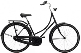 amiGO City Amigo Classic C3 City Bike - Damenfahrrad 28 Zoll - Hollandrad für Damen - Geeignet ab 170-175 cm - Citybike mit Handbremse, Beleuchtung, Rahmenschloss und fahrradständer - Schwarz