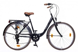 amiGO Fahrräder Amigo Style - Cityräder für Damen - Damenfahrrad 28 Zoll - Geeignet ab 170-175 cm - Shimano 6 Gang-Schaltung - Citybike mit Handbremse, Beleuchtung und fahrradständer - Schwarz