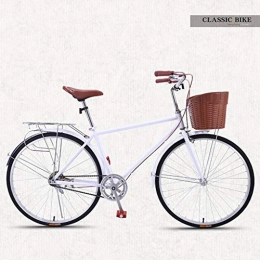 Bove Vintage 26 Inch Citybike Scheibenbremsen Stoßdämpfer Leicht Und Stabil Fahrrad Unisex-Single-Speed-G