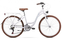 breluxx Fahrräder breluxx® 24 Zoll ALU Damenfahrrad Panda1.0 Mädchenrad Schulfahrrad Citybike weiß, inkl. Beleuchtung