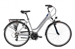 breluxx City breluxx® 28 Zoll ALU Trekking Damenfahrrad Citybike FS - Gazela, Graphite blau, Model 2021