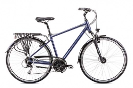 breluxx City breluxx® 28 Zoll ALU Trekking Herrenfahrrad Citybike FS - Wagant 5, dunkelblau, Modell 2021