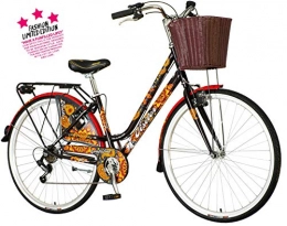 breluxx City breluxx® 28 Zoll Damenfahrrad Venera Fashion Wonderland Citybike mit Korb + Licht, Retro Bike, 6 Gang Shimano, Modell 2020