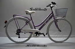 Cicli Ferrareis  Cicli Ferrareis Fahrrad Trekkingrad für Damen, 28 Stahl, 6 V, glitzernd, personalisierbar