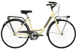 COPPI Fahrräder Coppi 26 Zoll Cityrad Damen Monotubo Single Speed Crema 44 cm Rahmengröße