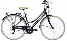 COPPI Fahrräder Coppi 28 Zoll Cityrad Damen Retro 6 Gänge Schwarz-hell 46 cm Rahmengröße