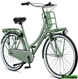 Hooptec Fahrräder Damen Hollandrad 28 Zoll Hooptec Dutch 3 Gang Olive grün 50 cm