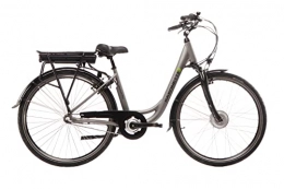 SAXONETTE Fahrräder E-Bike SAXONETTE Advanced Plus 10, 4 Ah Citybike Unisex Erwachsene (Silber)