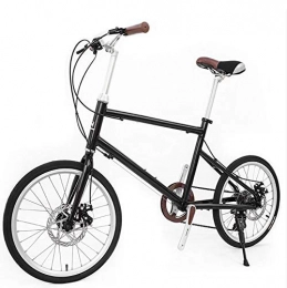 EEKUY City EEKUY Retro City Bike Fahrrad, 7-Gang Shift Bike Aluminiumlegierung Leichte Fahrrad Reise Fahrrad 59 '', Schwarz