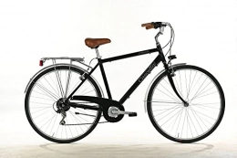 CASCELLA City Fahrrad 28 PolyGNAN CITYBIKE Herren 6 V Aluminium Schwarz Made in Italy