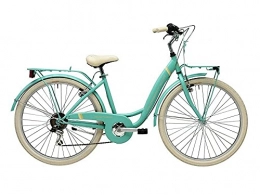 ADRIA City Fahrrad für Damen, 26 Zoll, Panda, Shimano, 6 V, Grün
