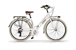 Via City Fahrrad für Damen, 28 Zoll, Elegance Via Veneto, 6 V, Aluminium, Eisweiß