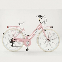 Fahrrad Summer velomarche Damen mit Rahmen aus Aluminium, Rosa, 46 cm