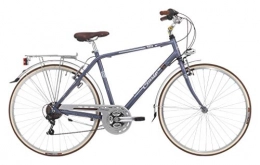 CINZIA City Fahrradgürtel für Herren, Perle, 28 Shimano 6 V, Aluminium, Perlblau