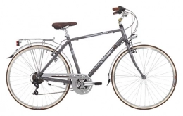 CINZIA City Fahrradgürtel für Herren, Perle, 28 Shimano 6 V, Aluminium, Perlgrau