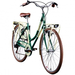 Galano Fahrräder Galano Trekkingrad 700c Damenfahrrad Citybike Damenrad 28" Caledonia Fahrrad (grün / braun, 48 cm)