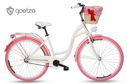 Goetze Fahrräder Goetze Colours 26 Zoll Fahrrad Citybike Stadtrad Damenfahrrad Weiß und Rosa