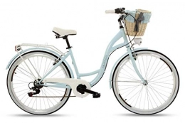 Goetze Fahrräder Goetze Damenfahrrad mit Korb Damenrad Mood 28 Zoll 6 Gnge Cityrad (blau)