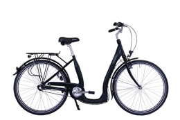 Hawk Fahrräder HAWK City Comfort Premium (schwarz, 28 Zoll) 3G