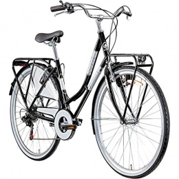 Galano Fahrräder Hollandrad 700c Damenfahrrad Citybike Damenrad 28" Galano Caledonia Fahrrad (schwarz, 48 cm)