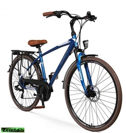Hooptec Fahrräder Hooptec Altec Ventura 28 Zoll Herrenfahrrad 21 Gang 51 cm blau mit Scheibenbremsen
