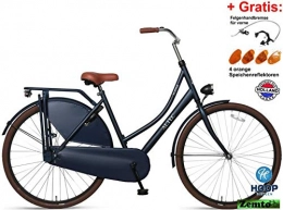 Hooptec Fahrräder Hooptec Roma 28 Zoll Omafiets 53 cm Jeansblau Angebot!!