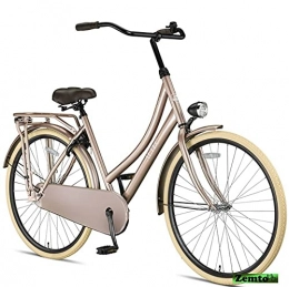 Hooptec Fahrräder Hooptec Roma 28 Zoll Omafiets 59 cm Lavendel mit gratis Handbremse & Reflektoren