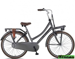 Hooptec Fahrräder Hooptec Urban Mädchenrad Transportfahrrad grau 26 Zoll