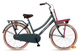 Hooptec Fahrräder Hooptec Urban Mädchenrad Transportfahrrad Grau-Pink 26 Zoll 2019