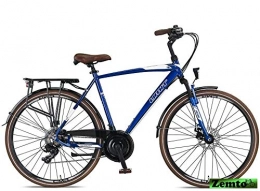 Hooptec Fahrräder Hooptec Ventura 28 Zoll Herrenfahrrad 21 Gang 56 cm blau mit Scheibenbremsen