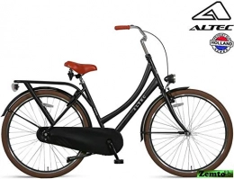 Hoptec Fahrräder Hoptec Altec London 28 Zoll Omafiets 52 cm Schwarz glänzend