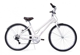 Huffy Fahrräder Huffy Damen Sienna Hybrid-Fahrrad, weiß, M