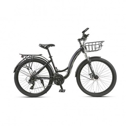 HUIHUAN Fahrräder HUIHUAN Mountainbike mit Vorderachsfederung, 17-Zoll- / mittelgroßem Aluminiumrahmen und 27-Gang-Antriebsstrang mit 24-Zoll-Rädern und mechanischen Scheibenbremsen