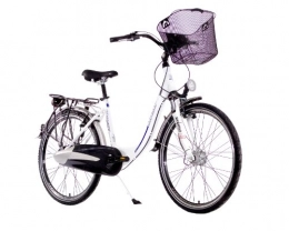 Karcher Fahrräder Karcher Alu-Cityrad Mono, 7-Gang Rücktrittbremsnabe mit Shimano-Nabendynamo mit Federgabel und Federsattelstütze, weiß, Rahmenhöhe: 44 cm, Reifengröße: 26 Zoll (66 cm), 280286