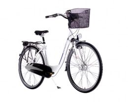 Karcher Fahrräder Karcher Alu-Cityrad Mono, 7-Gang Rücktrittbremsnabe mit Shimano-Nabendynamo mit Federgabel und Federsattelstütze, weiß, Rahmenhöhe: 48 cm, Reifengröße: 28 Zoll (71, 1 cm), 280293
