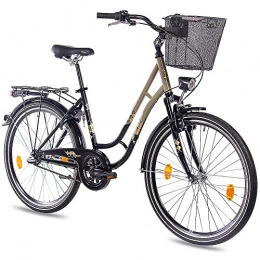 KCP Fahrräder KCP 26 Zoll Cityrad Damenrad TOURY mit 3G Shimano Nexus & Rücktritt nach StVZO schwarz Oliv