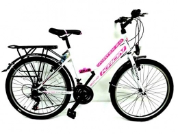 KRON Fahrräder KRON 26 Zoll Fahrrad Damen Mädchen Fahrrad City Bike 21 Gang Shimano Weiss pink neu
